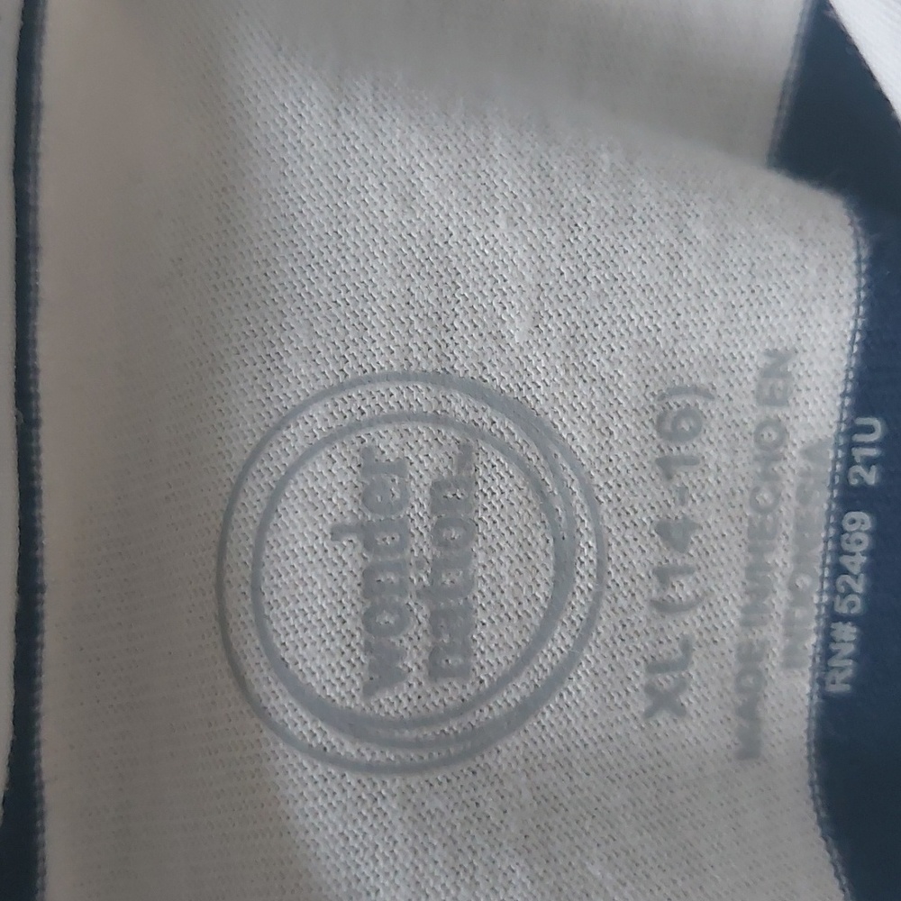 Wonder Nation Girls Navy Blue and White Striped Longsleeve Size XL 14/16 - Picture 10 of 13